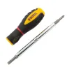 Отвертка комбинированная Denzel, SL3/16"-PH1, SL1/4"-PH2, 3-х компонентная рукоятка, 7713381 купить в Екатеринбурге