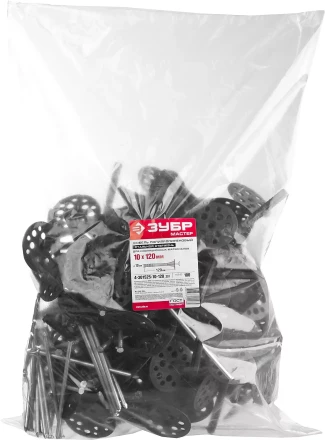 Дюбель ЗУБР &quot;МАСТЕР&quot; для изоляционных материалов полипропиленовый, металлический стержень, 10 x 120 мм, 100 шт 4-301525-10-120_z01 купить в Екатеринбурге