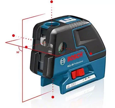 Нивелир лазерный BOSCH GCL 25 Prof +BS 150 проекция купить в Екатеринбурге