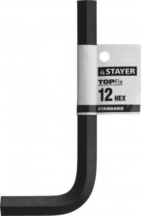 Ключ имбусовый STAYER &quot;STANDARD&quot;, сталь, черный, 12мм 27405-12 купить в Екатеринбурге