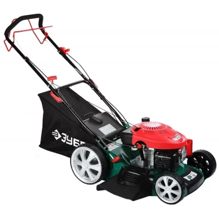 Газонокосилка ЗУБР бензиновая, самоход, 10 ступ. (25-75мм), 65л травосборник, мульчирование, 173см3, 510мм, 4.3кВт ЗГКБ-510СТ купить в Екатеринбурге