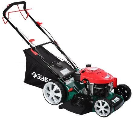 Газонокосилка ЗУБР бензиновая, самоход, 10 ступ. (25-75мм), 65л травосборник, мульчирование, 173см3, 510мм, 4.3кВт ЗГКБ-510СТ купить в Екатеринбурге