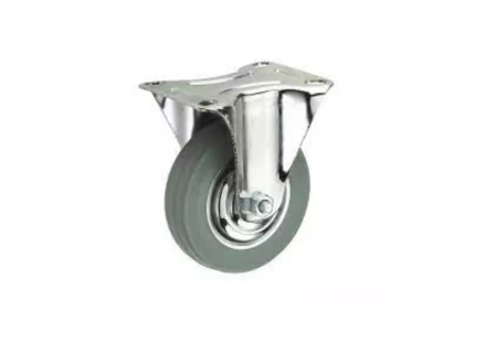 Колесо неповоротное серая резина FC 80 f 200 мм 1027210 купить в Екатеринбурге