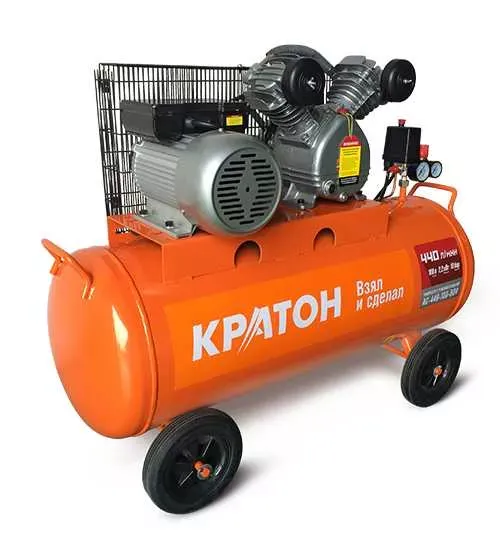 Компрессор масляный поршневой ременной Кратон AC-440-100-BDV 3 01 01 040 купить в Екатеринбурге