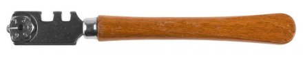 Стеклорез KRAFTOOL роликовый, 6 режущих элементов, с деревянной ручкой 3367_z01 купить в Екатеринбурге