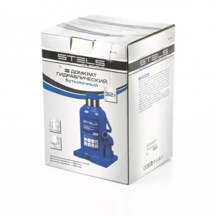 Домкрат гидравлический бутылочный 32 т h подъема 260-420 мм Stels 51170 купить в Екатеринбурге