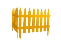 Забор декоративный &quot;Классический&quot; 28 х 300 см желтый  Россия