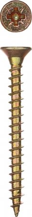 Шурупы ЗУБР &quot;МАСТЕР&quot; по дереву желтопассивированные, 4.0x40мм, 35шт 300396-40-040 купить в Екатеринбурге