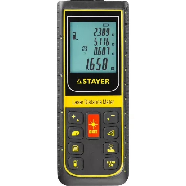 Дальномер PRO-Control лазерный, дальность 100м, точность 2мм, STAYER Professional 34959 34959 купить в Екатеринбурге