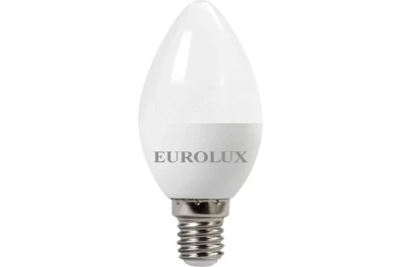 Лампа светодиодная EUROLUX LL-E-C37-7W-230-2,7K-E14 76/2/7 купить в Екатеринбурге