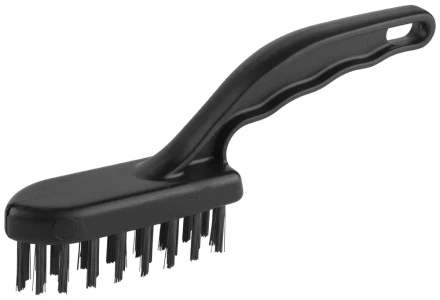 Щетка ЗУБР &quot;ЭКСПЕРТ&quot; проволочная стальная малая с пластмассовой ручкой, 4 ряда 35012-4_z01 купить в Екатеринбурге