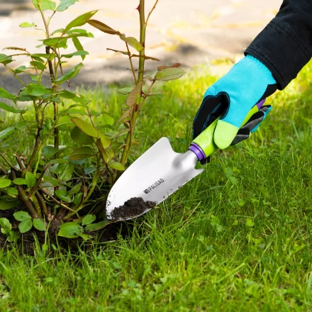 Совок посадочный широкий, обрез. рукоятка, может использ. с удлин. ручкой 63016, 63017 Palisad 630018 купить в Екатеринбурге