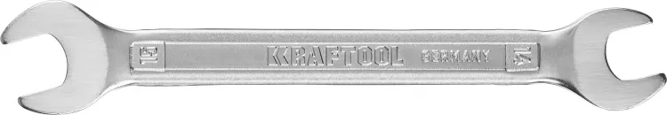Ключи гаечные рожковые KRAFTOOL, Cr-V, DIN 3110 27033-14-15 купить в Екатеринбурге