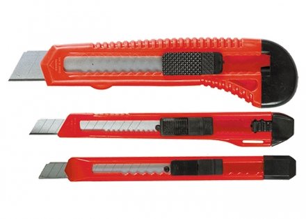 Набор ножей выдвижные лезвия 9-9-18 мм 3 шт MATRIX 78985 купить в Екатеринбурге