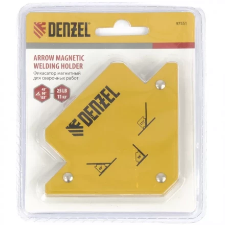 Фиксатор магнитный для сварочных работ усилие 25 LB Denzel 97551 купить в Екатеринбурге