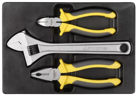 Набор STAYER Губцевые &quot;CHROMAX&quot; в пласт. боксе, 3 предмета 22703-H3 купить в Екатеринбурге