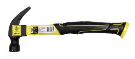 Молоток гвоздодер 450 грамм с фиберглассовой рукояткой Энкор 23021 купить в Екатеринбурге