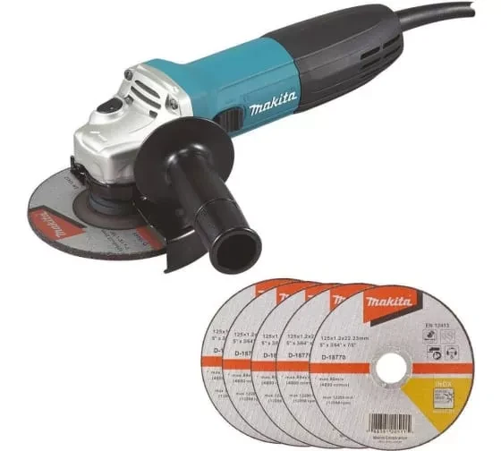 Угловая шлифмашина Makita GA5030RX9, 720 Вт, 125 мм, 11000 об/мин купить в Екатеринбурге