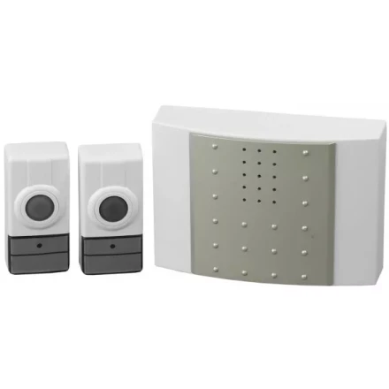 Звонок СВЕТОЗАР &quot;ЛИРА&quot; радиочастотный беспроводной, 16 мелодий, 2 кнопки, 4,5В SV-58062-2 купить в Екатеринбурге