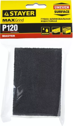 Губка шлифовальная STAYER &quot;MASTER&quot; четырехсторонняя, зерно - оксид алюминия, Р120; 100 x 68 x 26 мм. 3560-1_z01 купить в Екатеринбурге