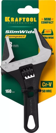 Ключ разводной компактный c тонкими губками KRAFTOOL SlimWide Compact 27266-25 купить в Екатеринбурге