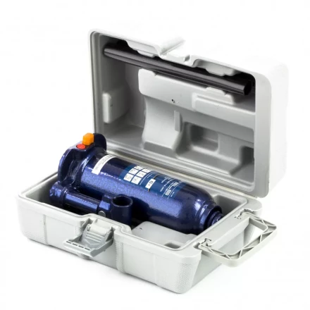 Домкрат гидравлический бутылочный 6 т h подъема 207-404 мм в пластиковом кейсе Stels 51176 купить в Екатеринбурге