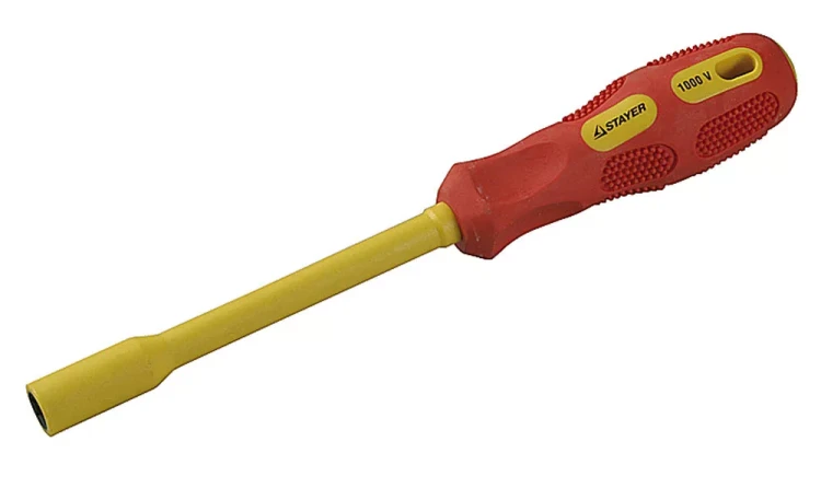 Отвертка STAYER "INSULATED" MAX-GRIP диэлектрич, Cr-V, HEX 5x125мм 25829-05-125 G купить в Екатеринбурге