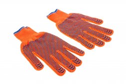 Утепленные перчатки с точечным ПВХ покрытием HAMMER 230-027