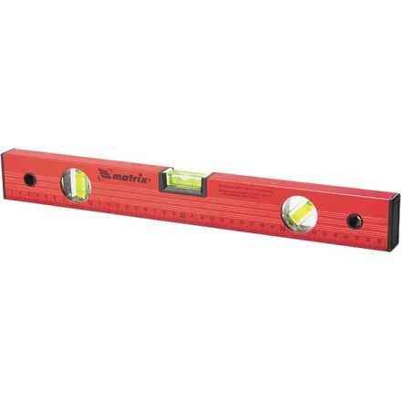 Уровень алюминиевый 1800 мм 3 глазка красный линейка MTX 332389 купить в Екатеринбурге