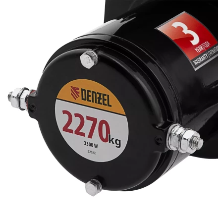 Лебедка автомобильная электрическая Denzel 52022 LB-2200, 2.2 т, 3.3 кВт, 12 В купить в Екатеринбурге
