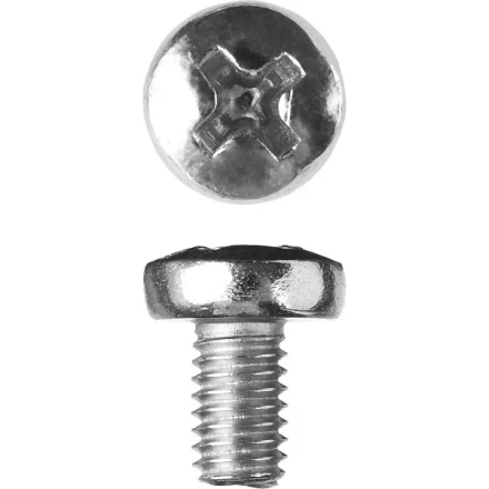 Винт ЗУБР &quot;МАСТЕР&quot; DIN 7985, класс прочности 4.8, оцинкованный, M6x10мм, 5кг 303150-06-010 купить в Екатеринбурге