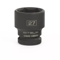 Головка ударная шестигранная 27 мм 1/2" CrMo Stels 13928