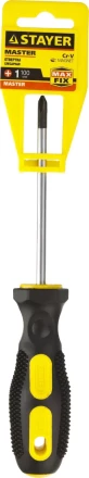 Отвертка STAYER &quot;MASTER&quot;, двухкомпонентная рукоятка, магнитный наконечник, PH1x100мм 2510-1-10_z01 купить в Екатеринбурге