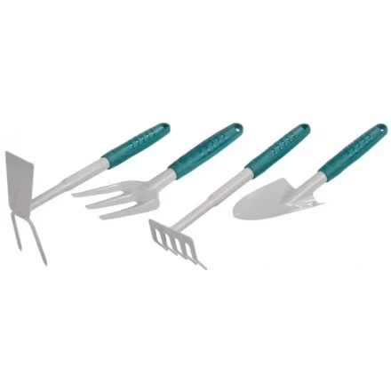 Набор RACO садовый: совок 4207-53481, мотыжка -53486, грабли веерные -53492, вилка посадочная -53496 4225-53/498 купить в Екатеринбурге