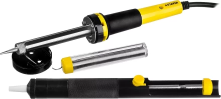 Набор STAYER &quot;PROFI&quot; для паяльных работ, 55300 +шприц + подставка + припой, 40 Вт 55316-40-H4 купить в Екатеринбурге