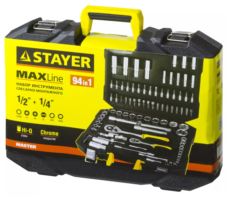 Набор слесарно-монтажного инструмента STAYER "MASTER", 94 предмета 27760-H94 купить в Екатеринбурге
