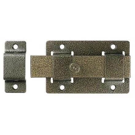 Задвижка накладная"ЗД-02"для дверей усилен, порошковое покрытие, цвет бронза, плоский засов 30х135х7мм, 75х115мм 37778-2 купить в Екатеринбурге