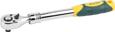 Трещотка для торцовых головок KRAFTOOL &quot;PRO&quot;, телескопическая, Сr-V сталь, 72 зубца, 1/2&quot; 27798-1/2 купить в Екатеринбурге