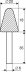 Шарошка абразивная Конус с закруглением 20х18х6 мм Энкор 21662 купить в Екатеринбурге