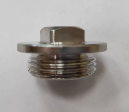 Заглушка GENERAL FITTINGS, 6-ти гранная головка с прижимной шайбой, никелированная латунь, наружная резьба, 3/4&quot; 51099-3/4 купить в Екатеринбурге