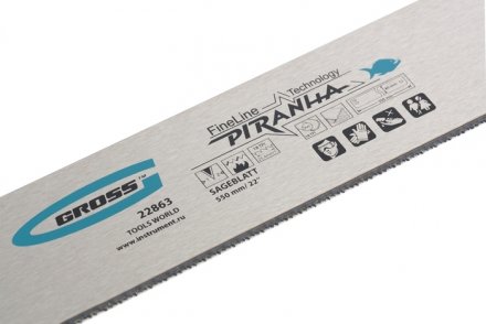 Пильное полотно для прецизионного стусла &quot;PIRANHA&quot; 550 мм зуб 2D каленый зуб 18 TPI GROSS 22863 купить в Екатеринбурге