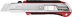 Нож URAGAN с выдвижным сегментированным лезвием, металлический обрезиненный корпус, автостоп, сталь У8А, 25мм 9185 купить в Екатеринбурге