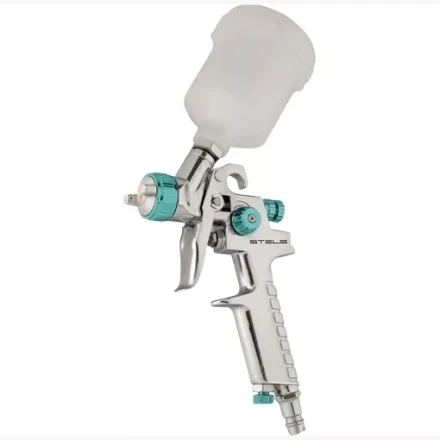 Пневматический краскопульт AG 810 HVLP, гравитационный, сопло 0,8 мм и 1 мм Stels 57361 купить в Екатеринбурге