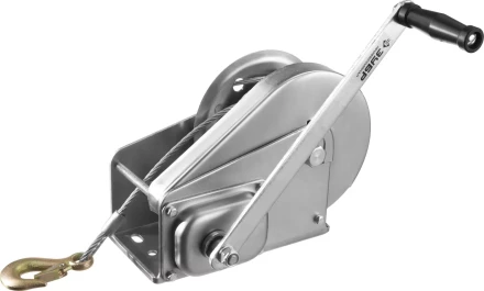 Лебедка ручная барабанная ЗУБР &quot;ПРОФЕССИОНАЛ&quot;, подъемная, тросовая, 1.3т, 8м 43117-1.3 купить в Екатеринбурге