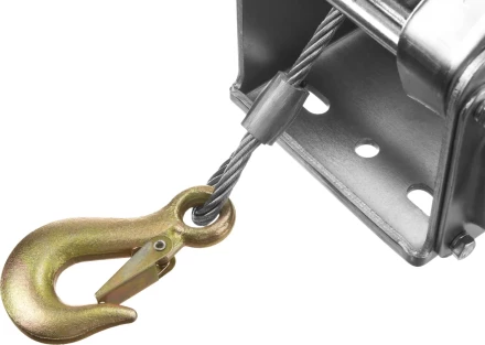 Лебедка ручная барабанная ЗУБР &quot;ПРОФЕССИОНАЛ&quot;, подъемная, тросовая, 1.3т, 8м 43117-1.3 купить в Екатеринбурге