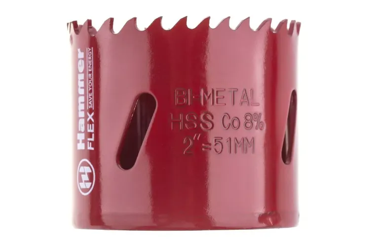 Коронка биметаллическая HAMMER Ф51х38мм 5/8" BiMETALL (224-010) купить в Екатеринбурге