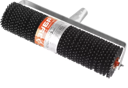 Валик игольчатый ЗУБР &quot;МАСТЕР&quot; по бетону на металлической рамке, под удлинитель, пластмассовые иглы 27мм, 105х400мм 03954-40 купить в Екатеринбурге