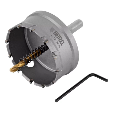 Коронка по металлу твердосплавная, 73 мм Denzel 724021 купить в Екатеринбурге