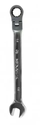 Ключ гаечный комбинированный 14х14 с шарниром и трещоткой Энкор 26409
