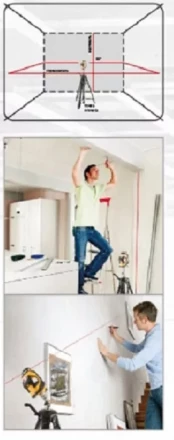 Лазерный уровень LX360 DENZEL 35075 купить в Екатеринбурге